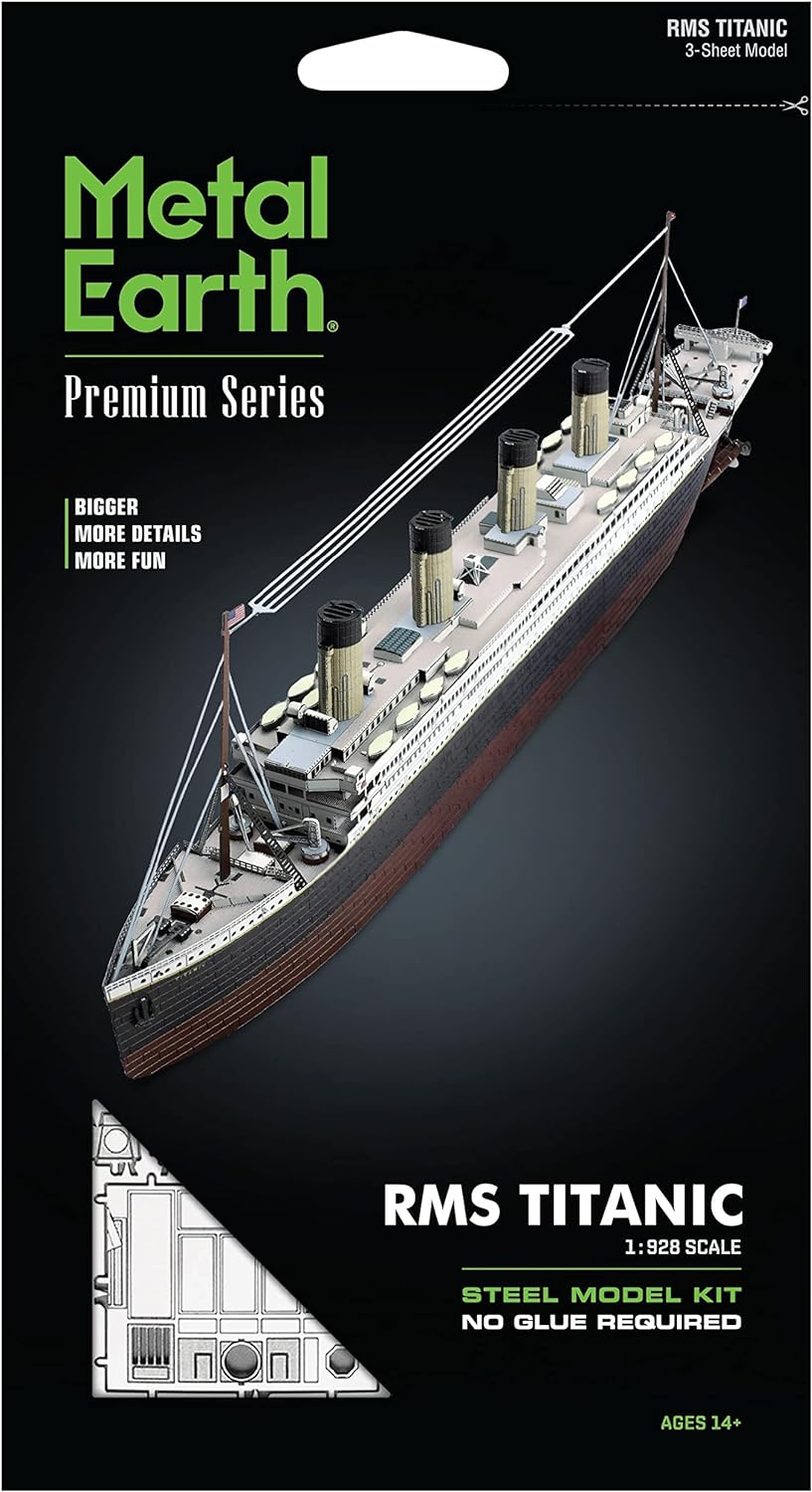 Metal Earth Premium RMS Titanic 3 Sheet 3D Laser Cut Model + Tweezers 01419