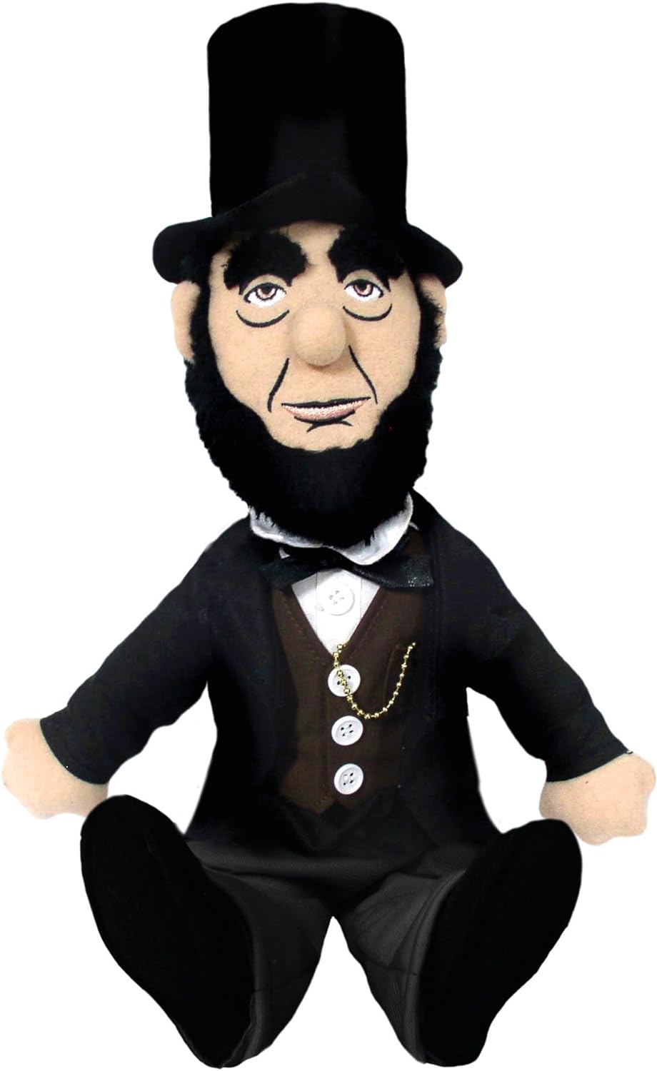 Little Thinkers Abraham Lincoln Plush Doll - Unemployed Philosophers Guild 05681