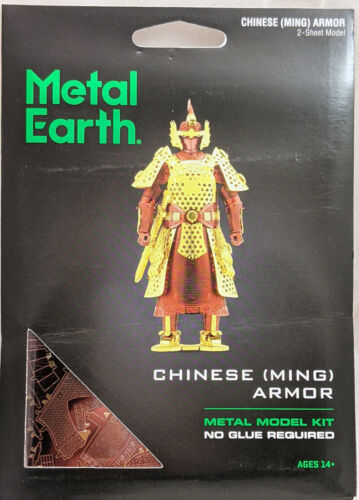 Metal Earth Chinese Ming Armor 3D Model + Tweezers 11418