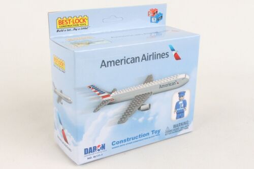 Daron Airbus American Airlines Plane 67 Piece Construction Toy 51111