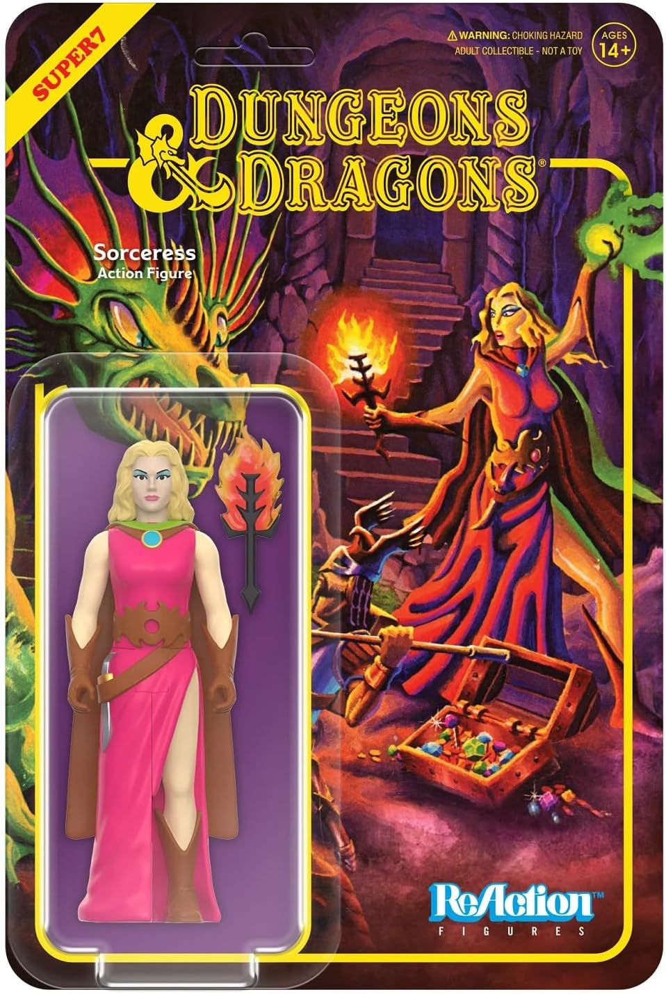 Reaction Dungeons and Dragons Sorceress figure Super7 33036