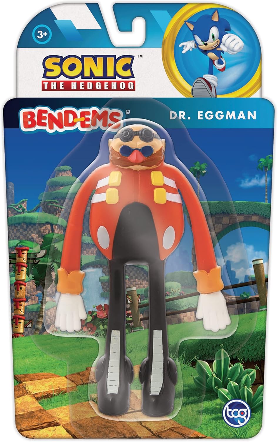 Sonic The Hedgehog BendEms Dr. Eggman bendable toy figure NJ Croce 50231