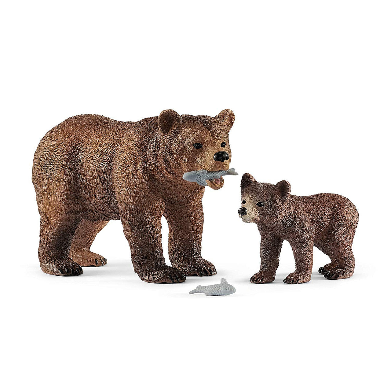 Wild Life 42473 Grizzly Bear Mother with Cub Toy Figure Playset Schleich 72369