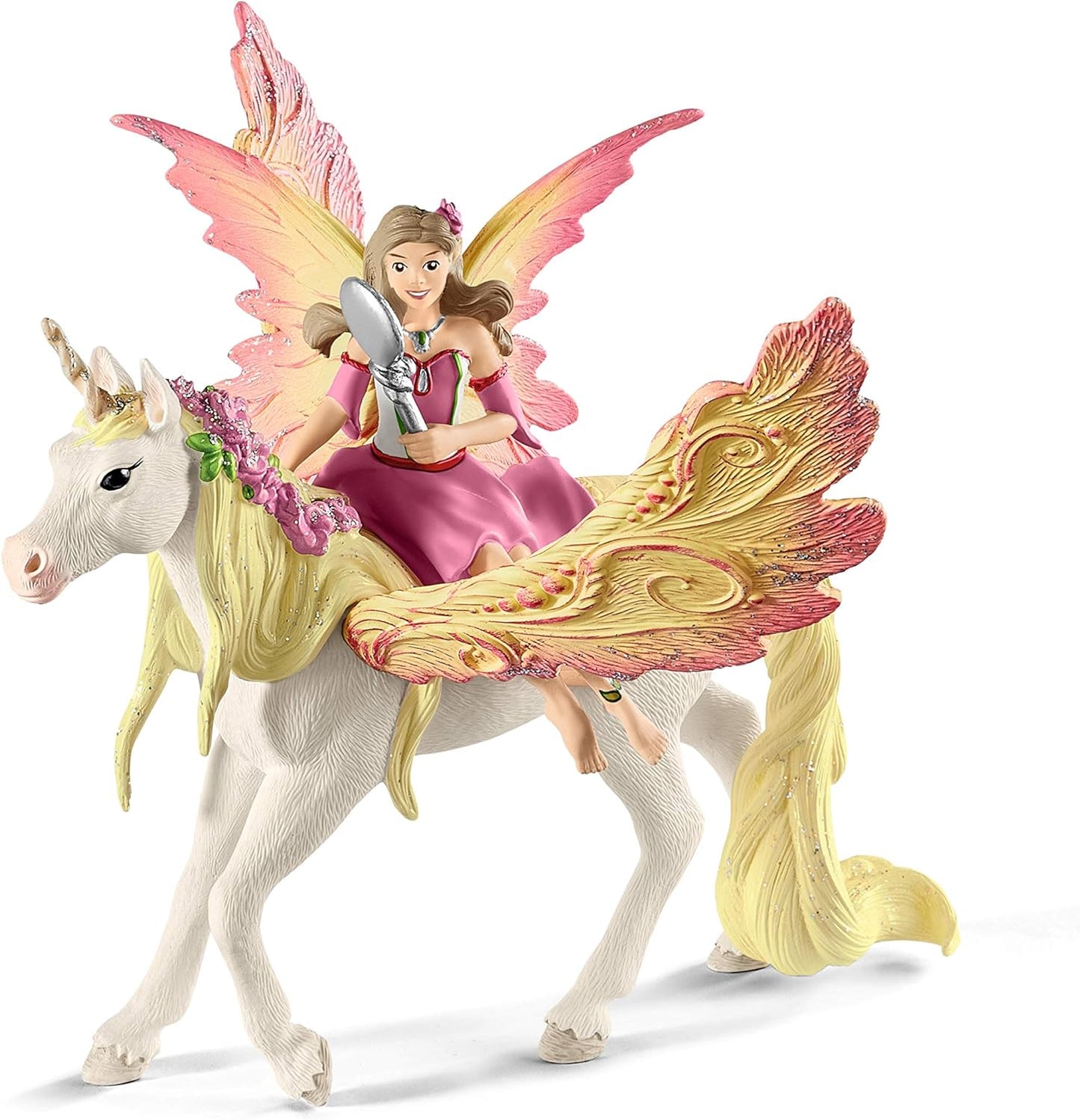 Bayala 70568 Fairy Feya with Pegasus Unicorn toy figure Schleich 73809