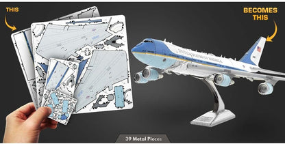 Metal Earth Air Force One 3D Model + Tweezers 00016