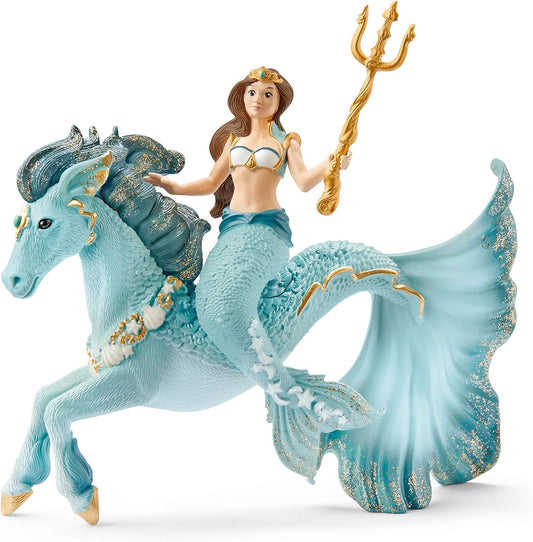 Bayala 70594 Mermaid Eyela on Underwater Horse toy figure Schleich 73465