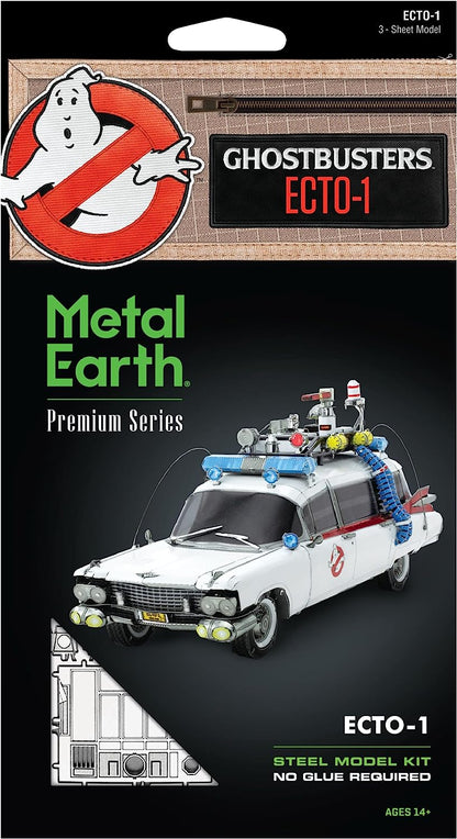 Metal Earth Premium Ghostbusters Ecto-1 3-D Model + tweezers 01488