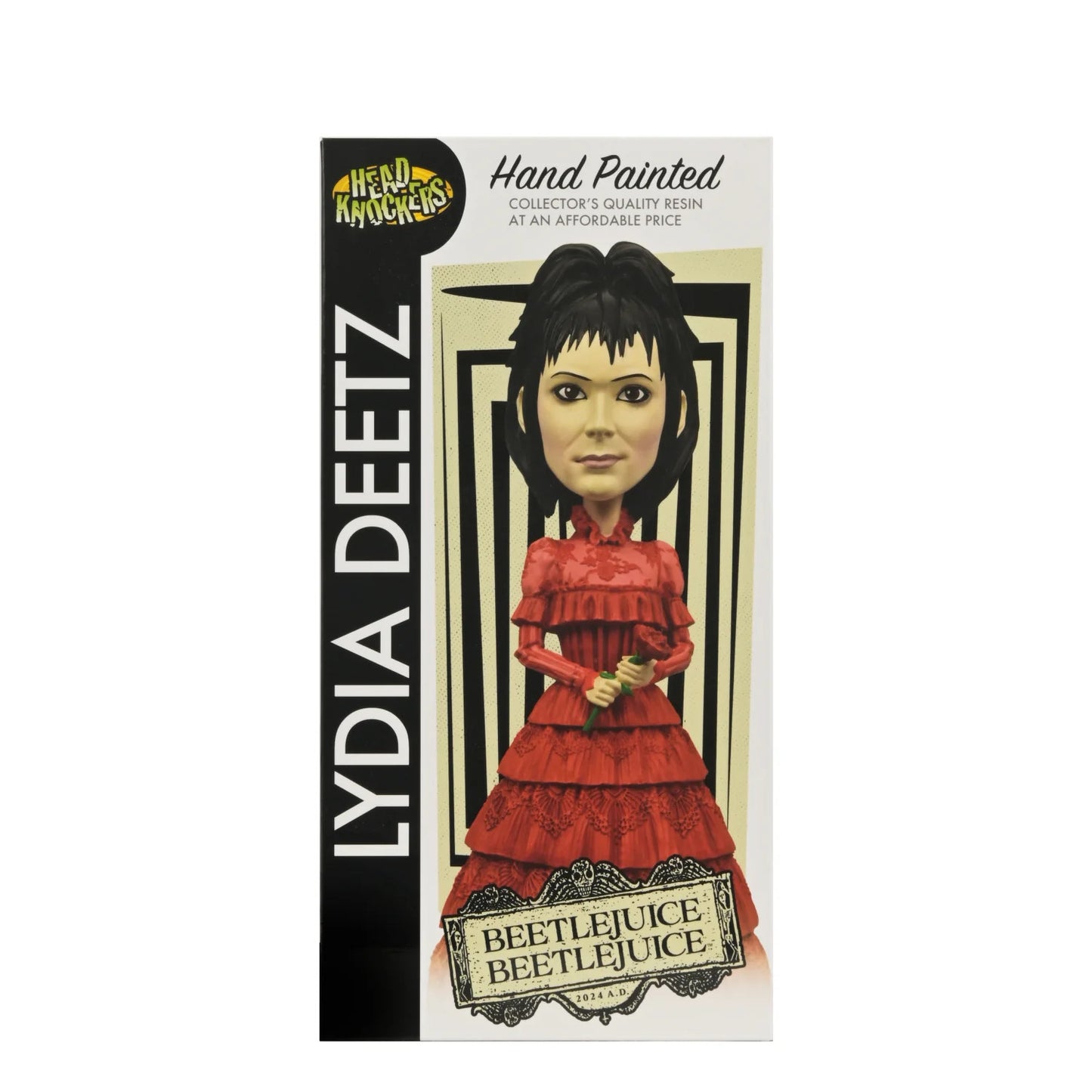 Beetlejuice Head Knockers Lydia Deetz Red Wedding Dress figure NECA 06278