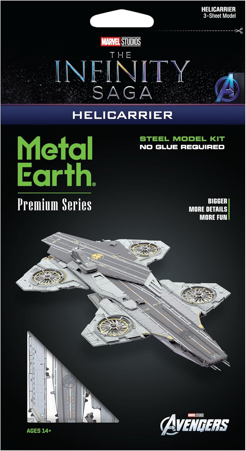 Metal Earth Premium Marvel The Infinity Saga Helicarrier 3D Laser Cut Model 2454