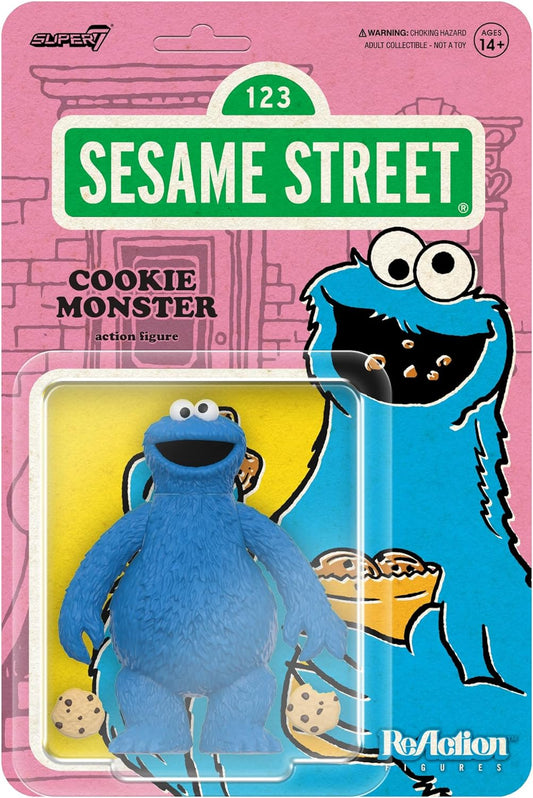 Reaction Sesame Street Cookie Monster toy figure Super7 78549