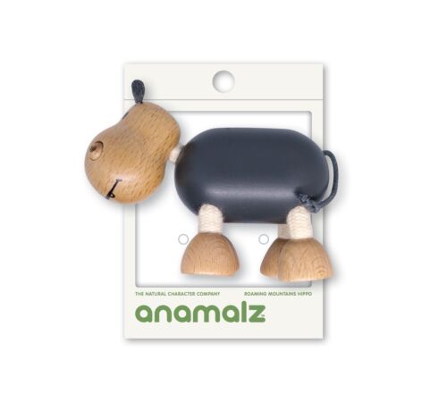 Anamalz Hippo Wooden Animal Toy 17530