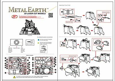 Metal Earth Apollo Lunar Module 3D Metal Model + Tweezer 010787