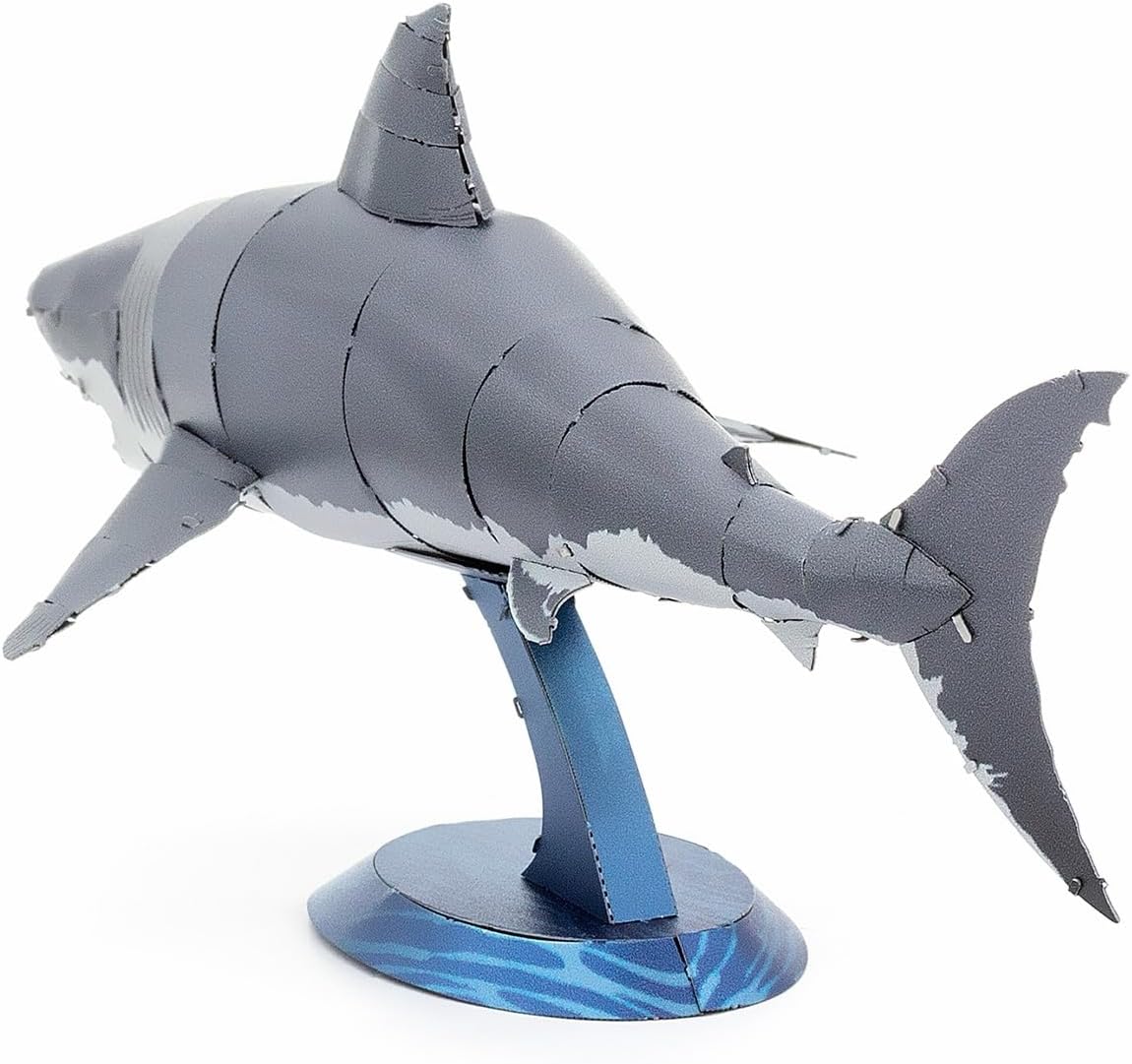 Metal Earth Great White Shark Color 3D Laser Cut Model + Tweezers 00085