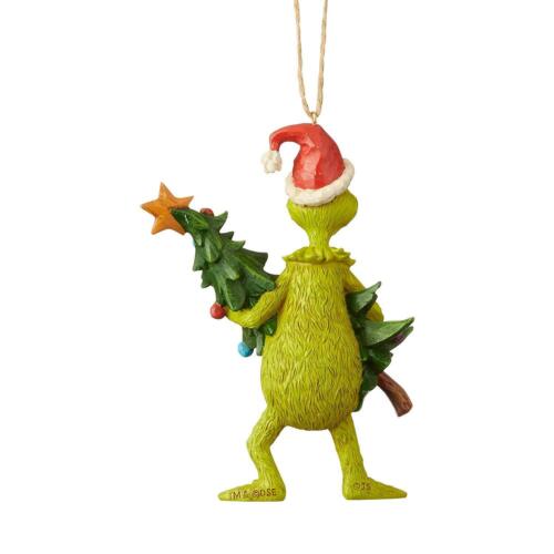 The Grinch Dr. Seuss by Jim Shore Grinch Holding Tree Ornament 33970