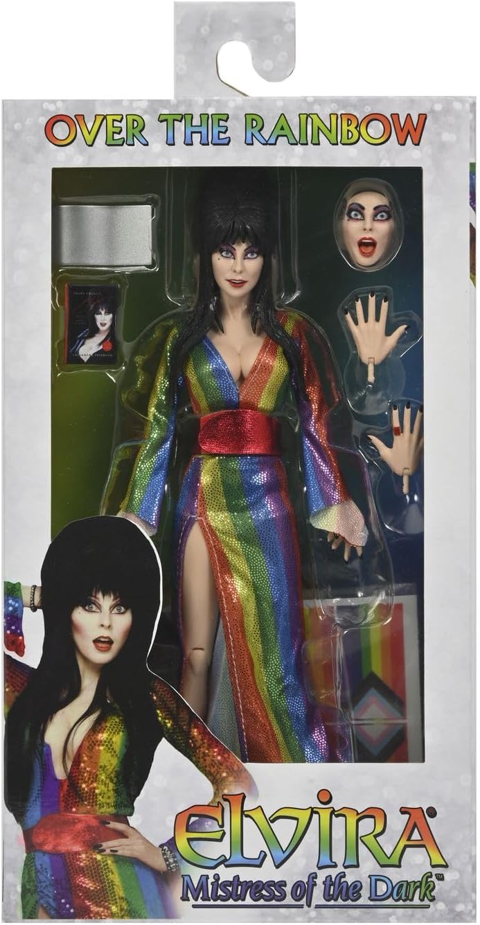 Elvira Over the Rainbow 8" Clothed Toy Figure NECA 72009