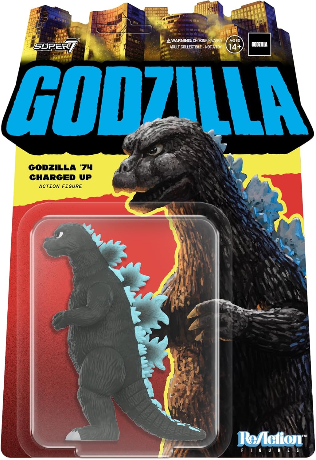 Reaction Godzilla 74 Charged Up toy figure Super7 85240