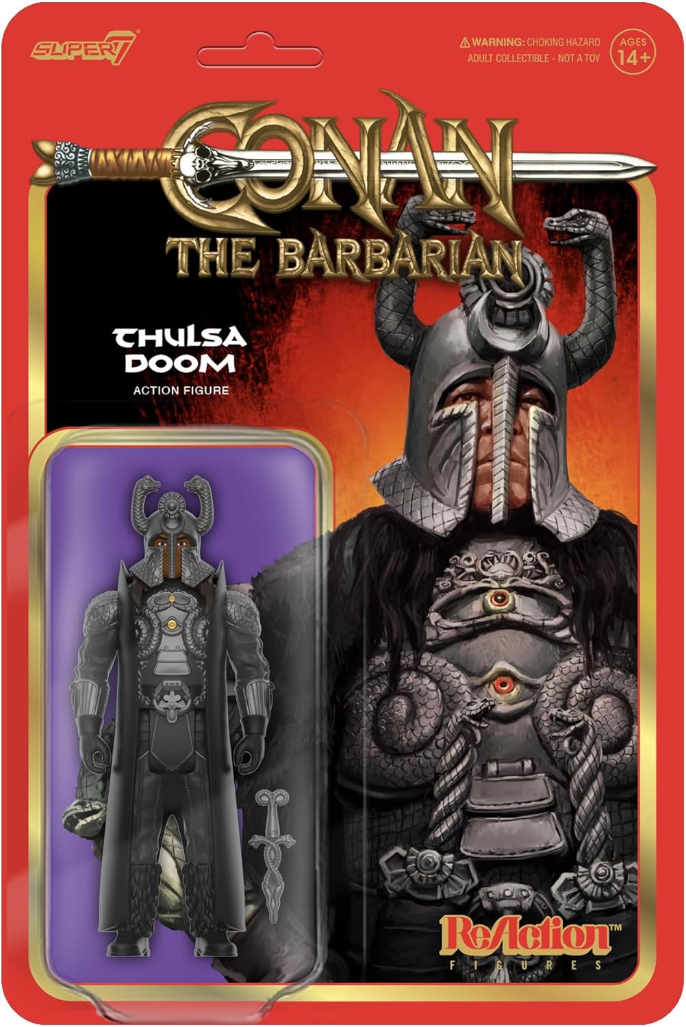 Reaction Conan the Barbarian Thulsa Doom toy figure Super7 24591