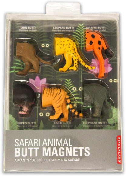 Kikkerland Safari Animal Butt Magnets 54202