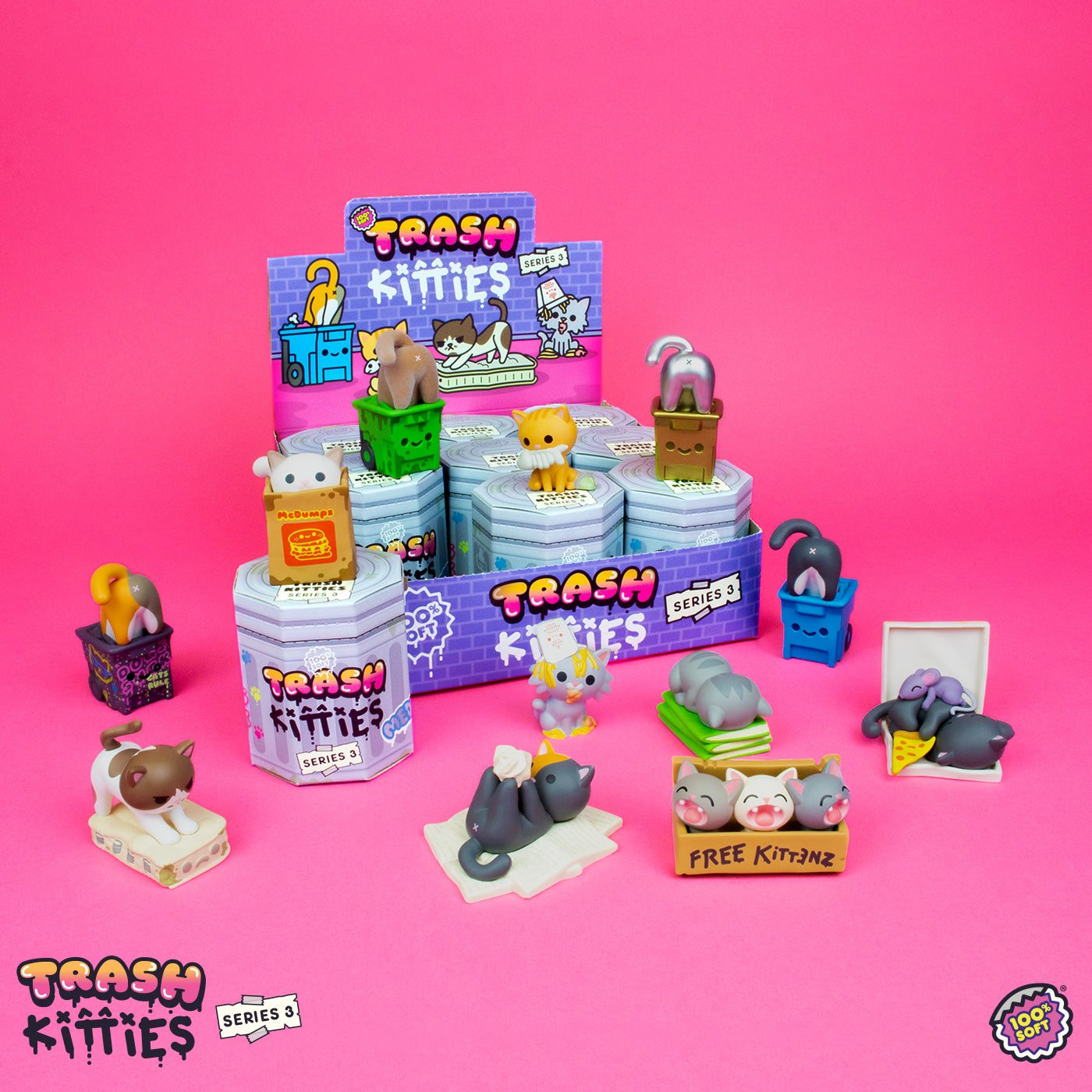 Trash Kitties Series 3 Blind Box (1 Random Blindbox) 10674