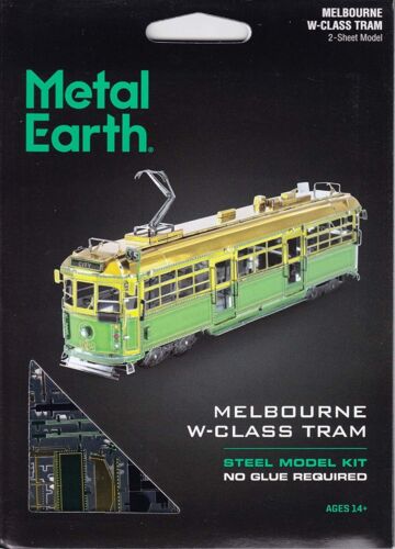 Metal Earth Melbourne W-Class Tram 3D Metal Model + Tweezers 11586