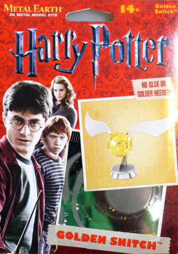 Metal Earth Harry Potter Golden Snitch 3D Metal Model + Tweezer 14426