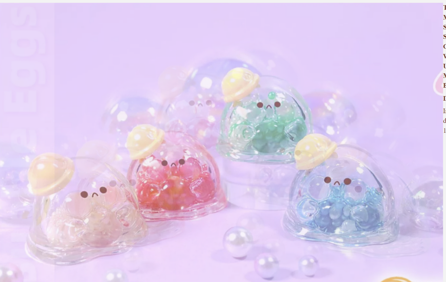 Bubble Eggs Iridescent Party (1 )Bind 5 box\pack figures 62261