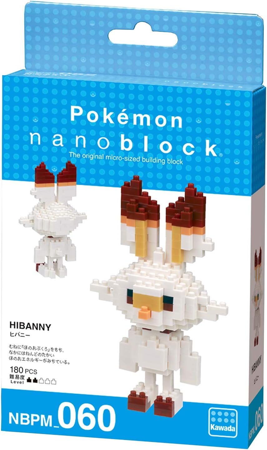 Nanoblock Pokemon Scorbunny 180pcs Kawada 16118