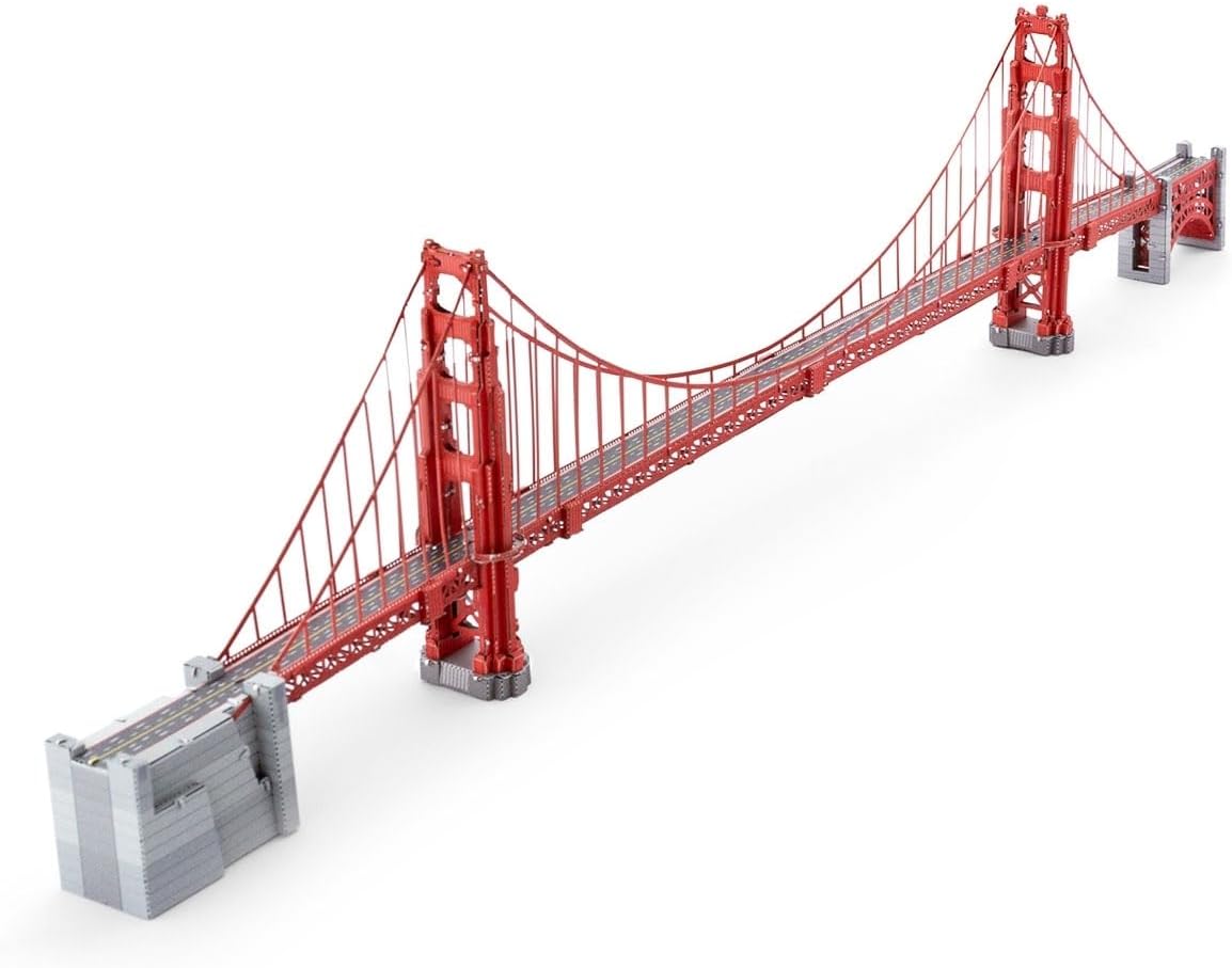 Metal Earth Premium Golden Gate Bridge 3D Laser Cut Model Tweezers 20131