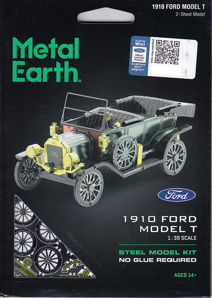 Metal Earth 1910 Ford Model T Color Fascinations 3D Model + Tweezers 11968