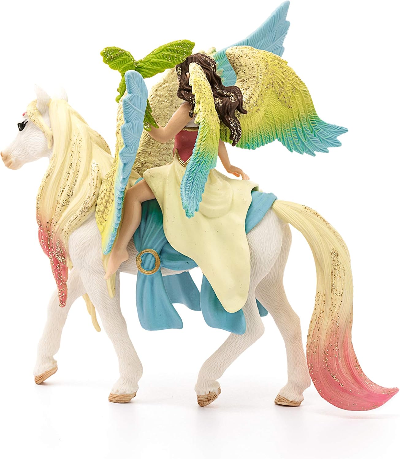 Bayala 70566 Fairy Surah with Glitter Pegasus toy figure Schleich 73786