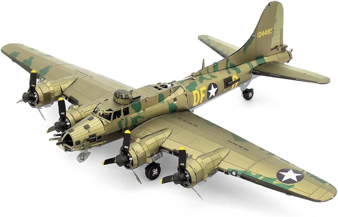 Metal Earth B-17 Flying Fortress Color 3D Laser Cut Model + Tweezers 00092