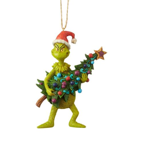 The Grinch Dr. Seuss by Jim Shore Grinch Holding Tree Ornament 33970