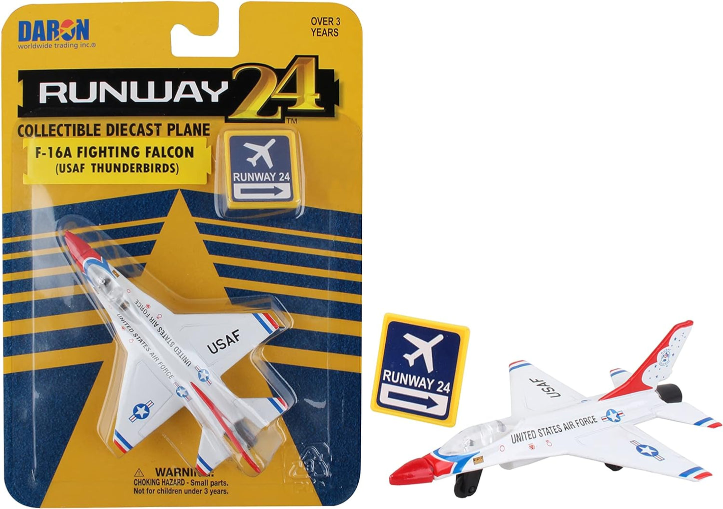 Runway24 F-16A Fighting Falcon (USAF Thunderbirds) toy plane Daron 58392