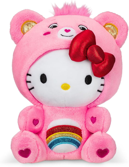 Care Bears - Hello Kitty Dressed As Cheer Bear 8" Fun-Size Plush 27017